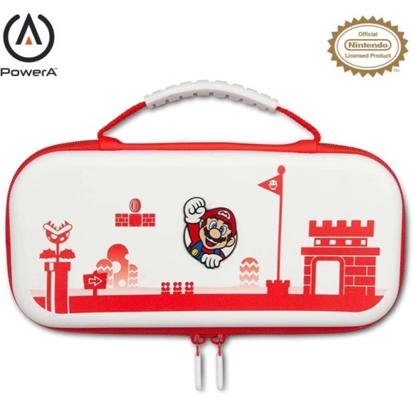 Case For Nintendo Switch or Nintendo Switch Lite - Mario Red/White - Picture 2 of 7